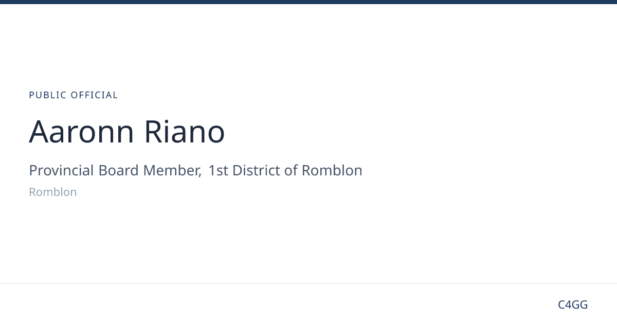 Aaronn Riano | C4GG