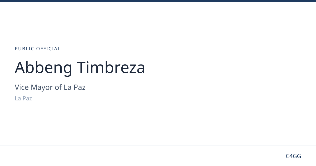 Abbeng Timbreza | C4GG
